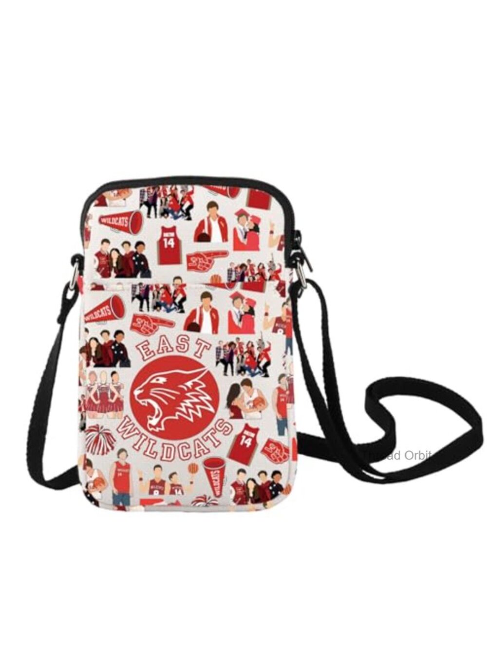 Canvas Crossbody Bag East High Musical Fans Gift Adjustable Strap